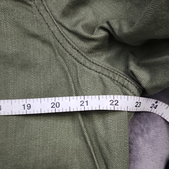 Old Navy Olive Green Jean Jacket - Picture 3 of 8